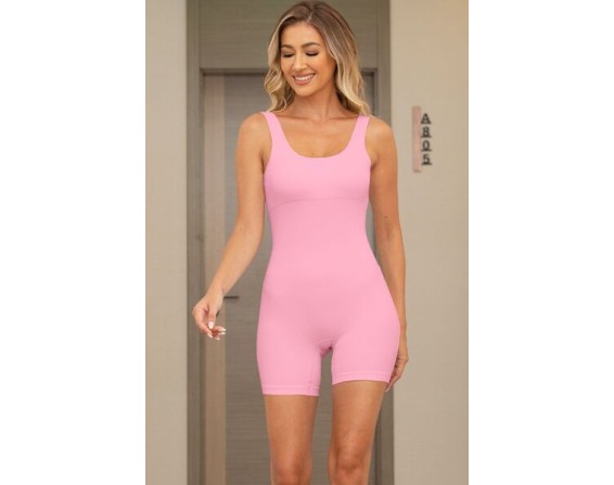 Crisscross Wide Strap Active Romper