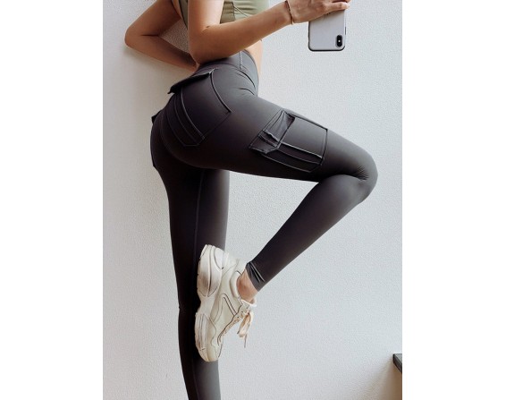 High Waist Active Pants with Pockets