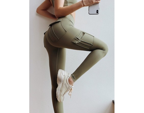 High Waist Active Pants with Pockets