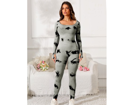 Highly Stretchy Long Sleeve Jumpsuit