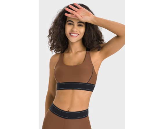 No Underwire Cropped Active Bra