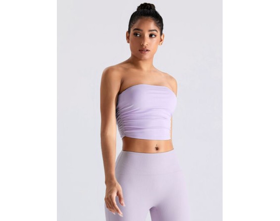 Ribbed Active Bandeau Top