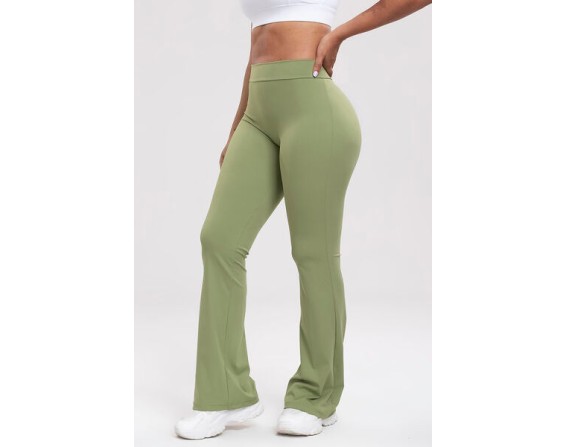 Ruched High Waist Bootcut Active Pants