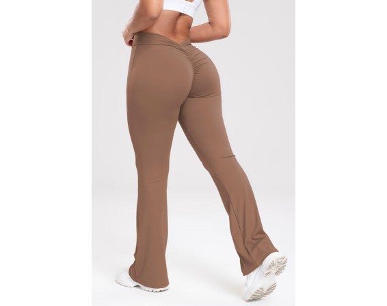 Ruched High Waist Bootcut Active Pants