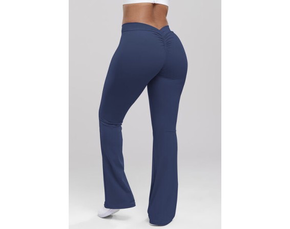 Ruched High Waist Bootcut Active Pants