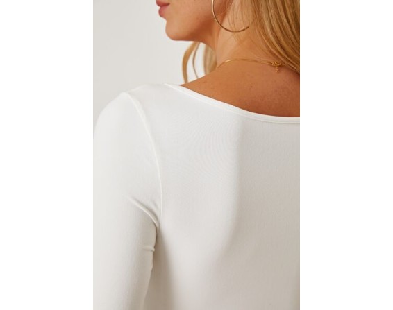 Ruched Long Sleeve T-Shirt