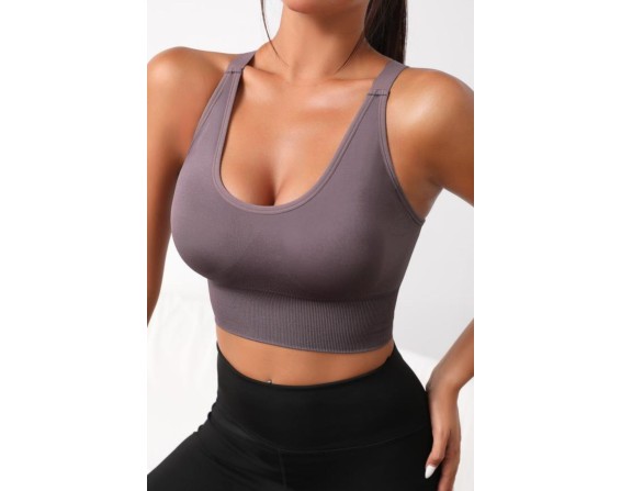 Scoop Neck Long Active Bra