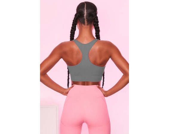 Scoop Neck Wide Strap Active Bra