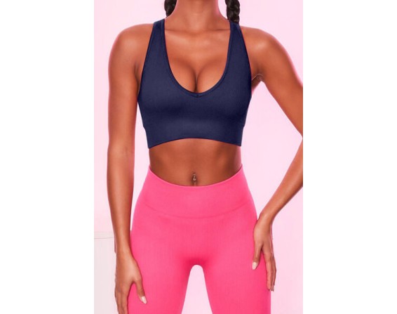 Scoop Neck Wide Strap Active Bra