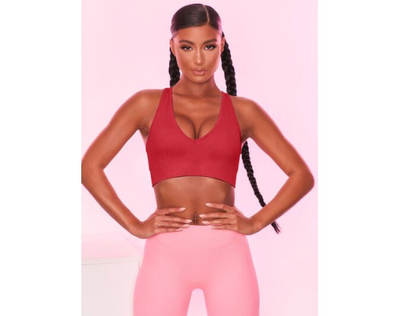 Scoop Neck Wide Strap Active Bra