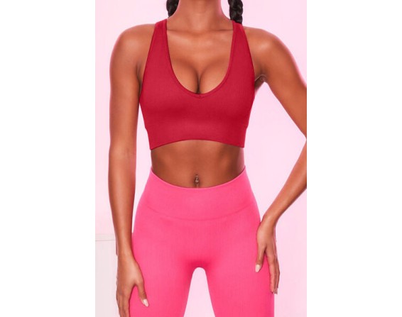 Scoop Neck Wide Strap Active Bra