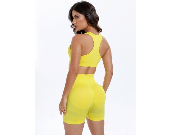 Scoop Neck Wide Strap Top and Shorts Active-Set