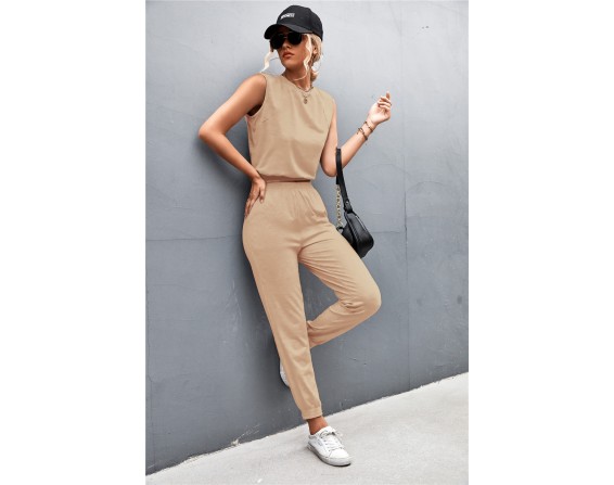 Sleeveless Top and Joggers Set