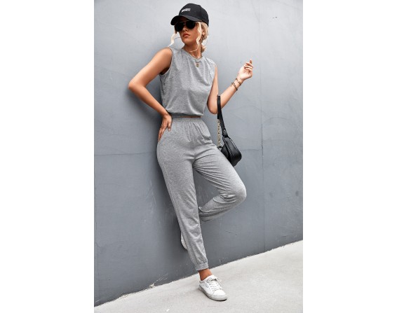 Sleeveless Top and Joggers Set