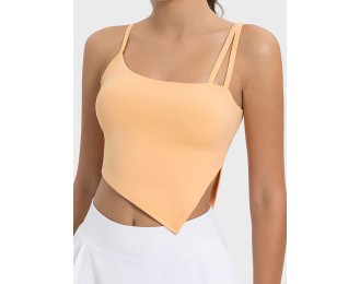 Slit Asymmetrical Neck Active Cami