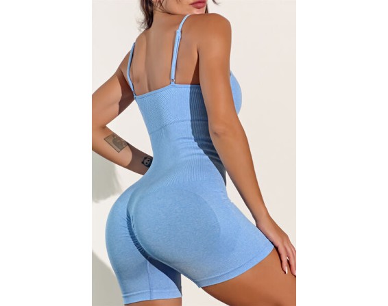 Spaghetti Strap Active Romper