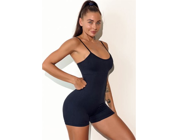 Spaghetti Strap Active Romper