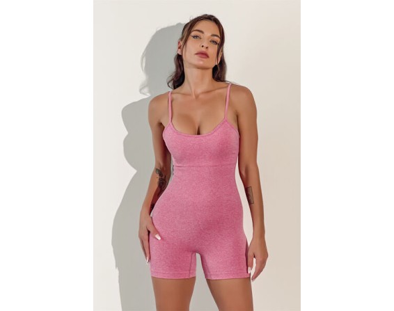 Spaghetti Strap Active Romper