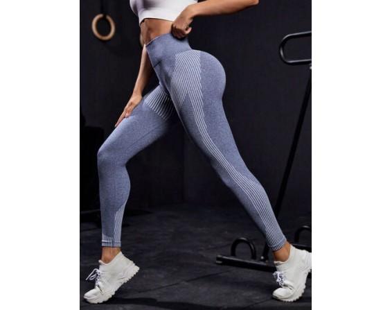 Striped High Waist Active Pants