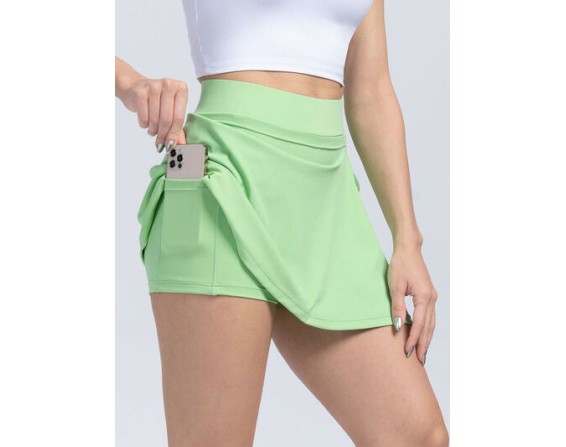 Tied High Waist Active Shorts