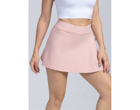 Tied High Waist Active Shorts