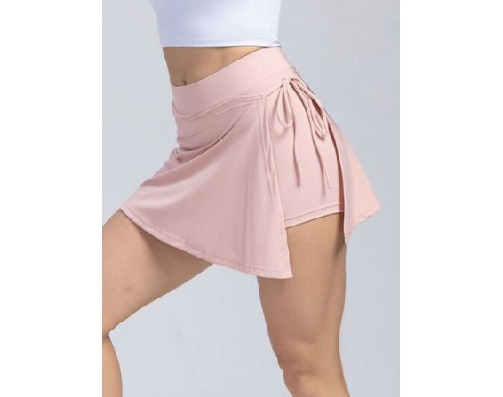 Tied High Waist Active Shorts