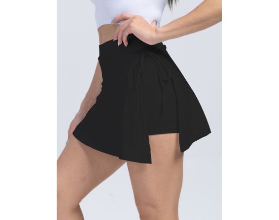 Tied High Waist Active Shorts