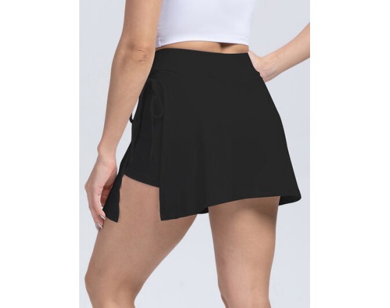 Tied High Waist Active Shorts