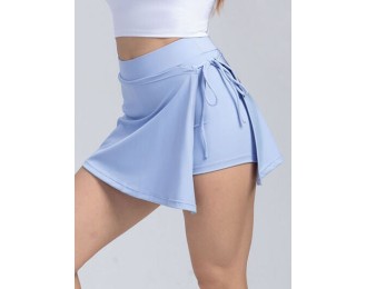 Tied High Waist Active Shorts