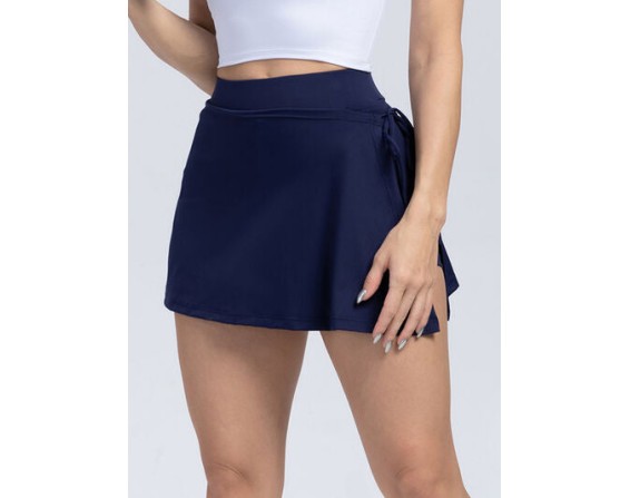 Tied High Waist Active Shorts