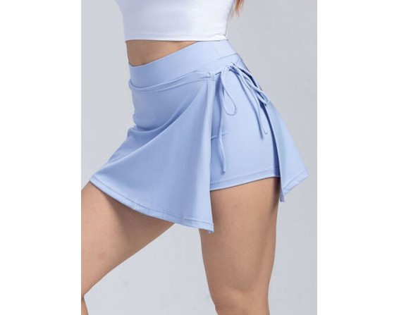 Tied High Waist Active Shorts