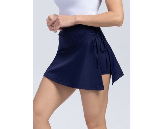 Tied High Waist Active Shorts