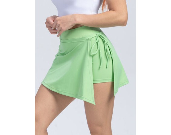 Tied High Waist Active Shorts