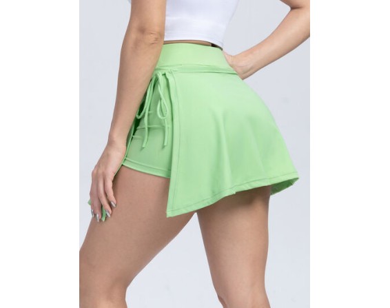 Tied High Waist Active Shorts