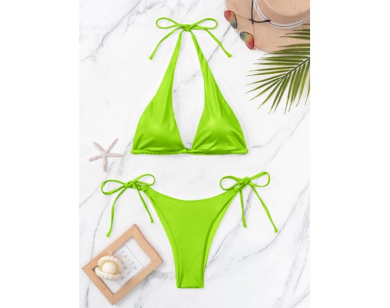 Tied Removable padding Two-Piece Bikini