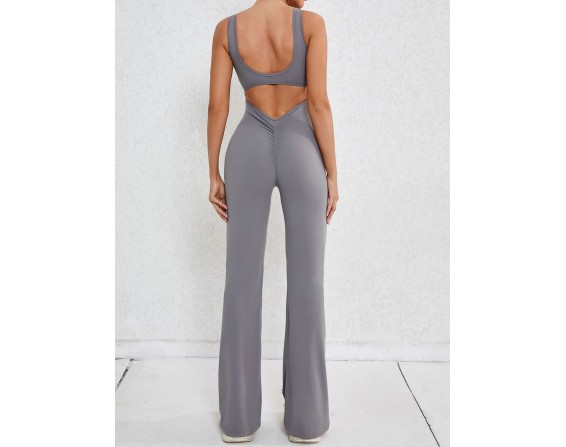 Wide Strap Scoop Neck Jumpsuit