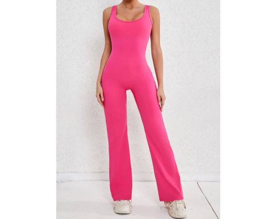 Wide Strap Scoop Neck Jumpsuit