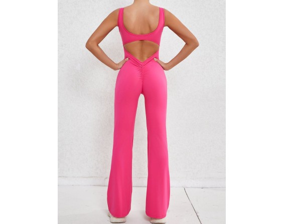 Wide Strap Scoop Neck Jumpsuit