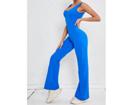 Wide Strap Scoop Neck Jumpsuit