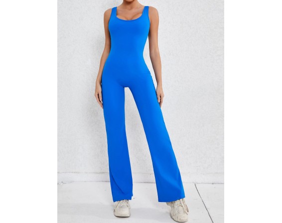 Wide Strap Scoop Neck Jumpsuit