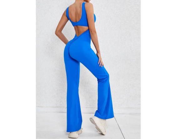 Wide Strap Scoop Neck Jumpsuit