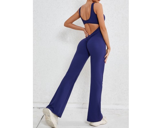 Wide Strap Scoop Neck Jumpsuit