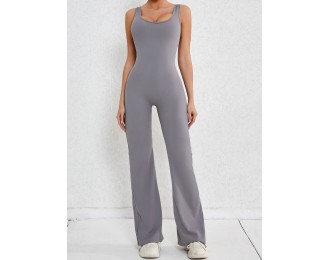 Wide Strap Scoop Neck Jumpsuit