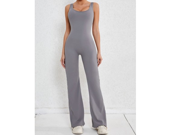 Wide Strap Scoop Neck Jumpsuit