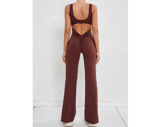 Wide Strap Scoop Neck Jumpsuit