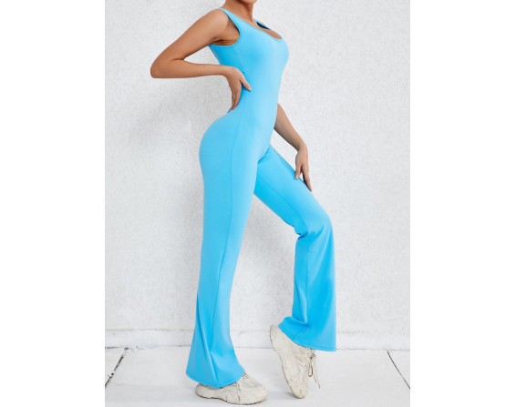 Wide Strap Scoop Neck Jumpsuit