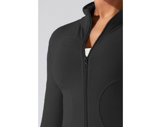 Zip Up Mock Neck Active Outerwear