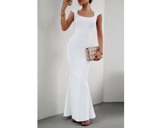 Cap Sleeve Scoop Neck Maxi Dress