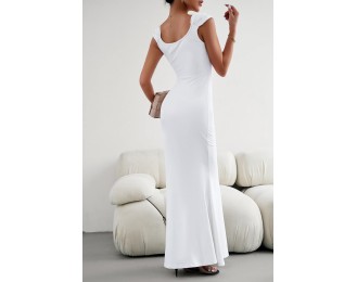 Cap Sleeve Scoop Neck Maxi Dress