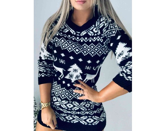 Christmas  Mini Sweater Dress